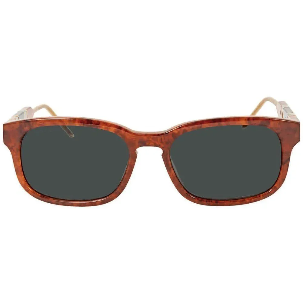 NEW Gucci Green and Havana Rectangular Men's Sunglasses